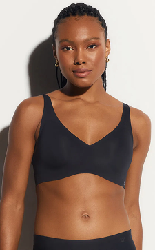 Sutiã Triângulo Bojo Removível Microfibra Infinity Preto